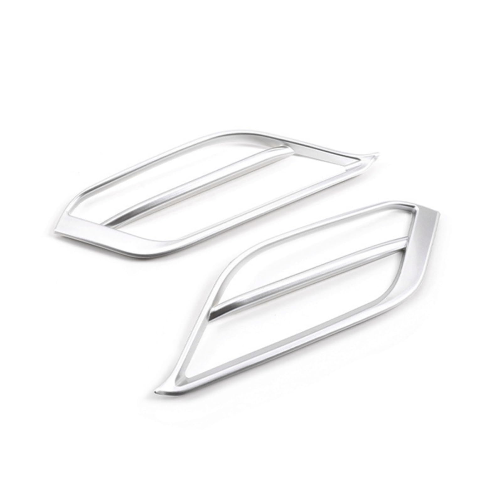 Dla BMW X1 F48 2020 Stylizacja samochodu Zderzak przedni Lampa przeciwmgielna Dekoracja ramy Pokrywa tapicerka ABS Motoryzacyjne akcesoria zewnętrzne (srebrne)