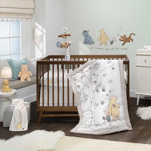 Image of Lambs & Ivy Disney Baby Storytime Pooh 3-Piece Nursery Crib Bedding Set