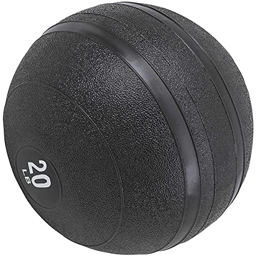 Max4out Slam Ball Medicine Balls, 20 lbs Dead Weight Balls for Crossfit, Strength and Conditioning Exercises, Cardio and Core Workouts