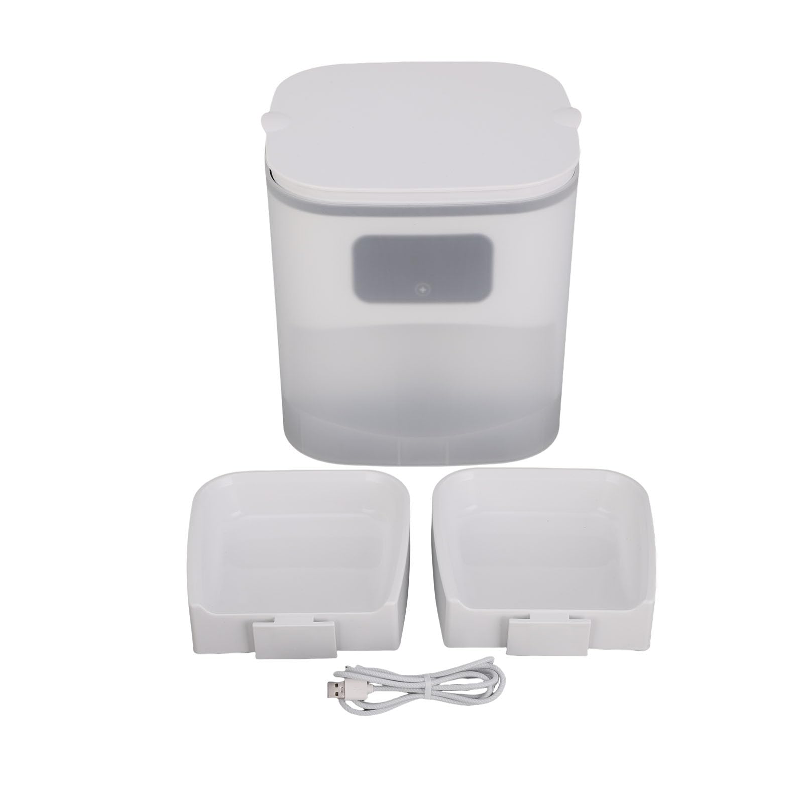 Comedero Automático para Gatos, 6 litros de Gran Capacidad, Doble Cuenco, Control Inteligente de Aplicación, Dispensador de Alimentos para Mascotas con Compartimento Desecante y Opciones de