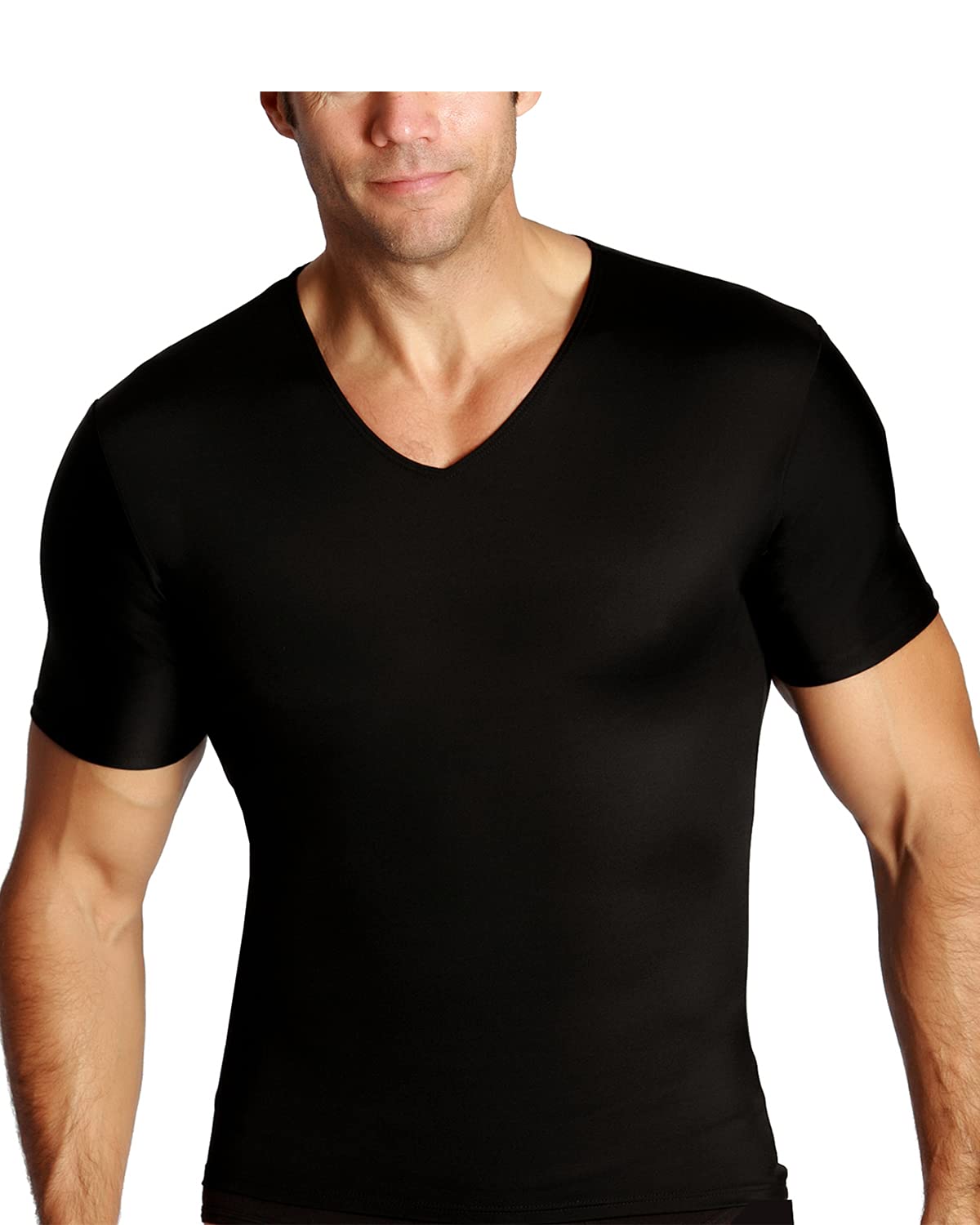Insta Slim Compression Short Seeve V-Neck Shirt