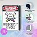 Mad Scientist Wall Decor Science Poster - 8x12