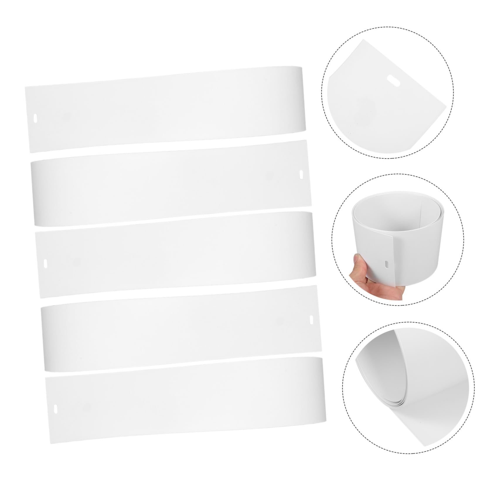 Uonlytech 20piezas Lamas De Reemplazo para De Blancas Compatibles Ventanas y Puertas Correderas Fáciles De Instalar