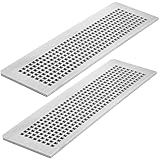 Yaocom 2 Pack Shower Niche Shelf Rectangular Shelf 4mm Thick, Fits 5/32 Inch Grout Lines Brushed 304 Stainless Steel Finish