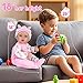 Aori Lifelike Reborn Baby Dolls - 18'' Realistic Newborn Girl Handmade Baby Doll with Pink Outfit & Birth Certificate - Weighted Body for Role Play, Gift for Kids Ages 3+