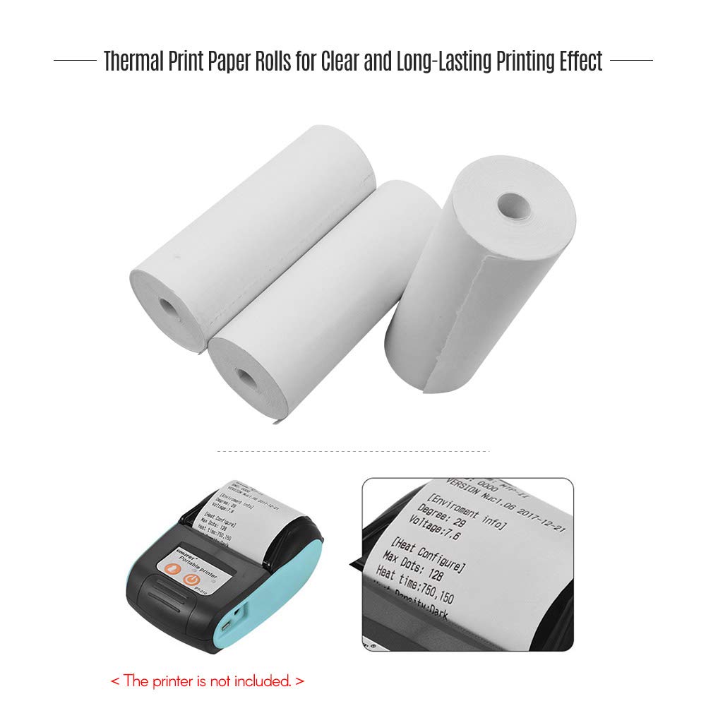 Bobine papier thermique Rouleaux de papier thermique 80 * 30mm Imprimante Papier Cash Registre Rouleaux for la réception de supermarché Impression papier 15 rouleaux