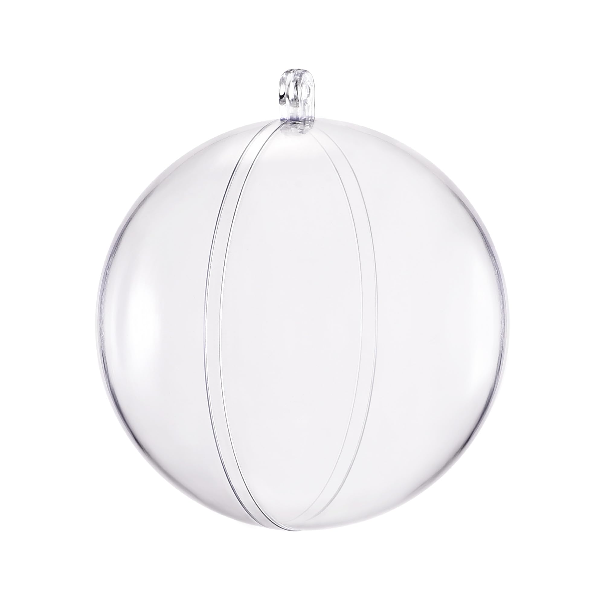 Bolas de plástico transparente 100mm para rellenar esferas manualidades uxcell