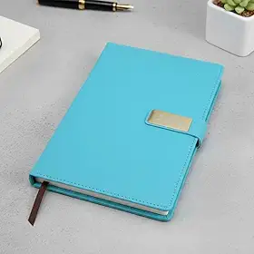 Agenda 2026 Executiva Couro Fecho Com Ímã Semanal Diario Planer Capa Planner 168 Páginas Capa Dura Diario Caderno Anotações Planejamento A5 (azul turquesa)
