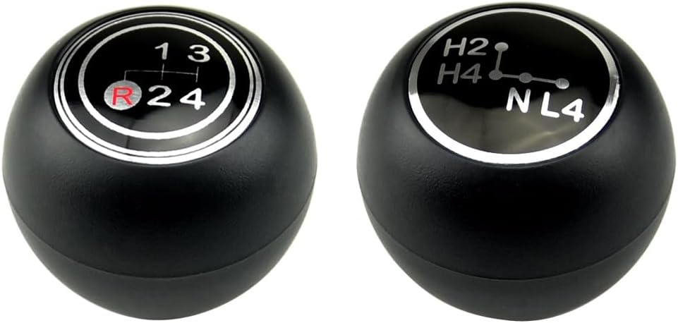 Gear Shift Knob Lever Shifter Pen Head Handball Compatible with to-yota La-nd Cr-uisers 40 Series FJ40 FJ43 FJ45 BJ40 BJ45 HJ47 1969-1984-Red 4 Speed+H4