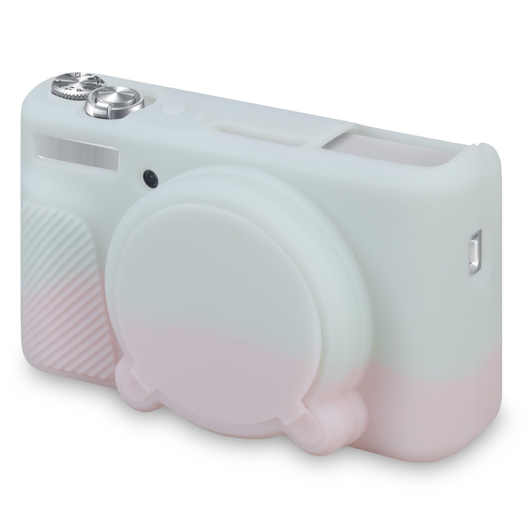 BOVKE Silicone Camera Case for Canon PowerShot SX740/ SX730 Digital Camera, SX740 Camera Soft Case Cover Rubber Camera Sleeve with Removable Lens