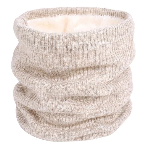 [AWASEYY] ネックウォーマー ネックゲートル メンズ レディース 冬 裏ボア ふわふわ 柔らかい スヌード ネックガード 男女兼用 16色 beigeのサムネイル