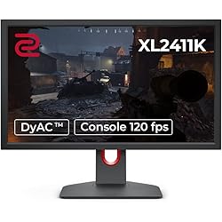 BenQ ZOWIE XL2411K Monitor de juegos de 24 pulgadas y 144 Hz/1080p/Compatible con PS5 y Xbox 120 fps /Panel TN nativo con respuesta rápida/DYACTM/Ecualizador negro/Intensidad de color