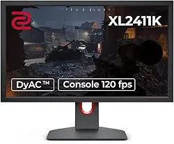 Monitor Gamer BenQ ZOWIE XL2411K para PC com 24', 144Hz, Color Vibrance, Black eQualizer, Conexão Display Port, 120Hz Compatível com PS5 e Xbox série X, Grafite Fosco