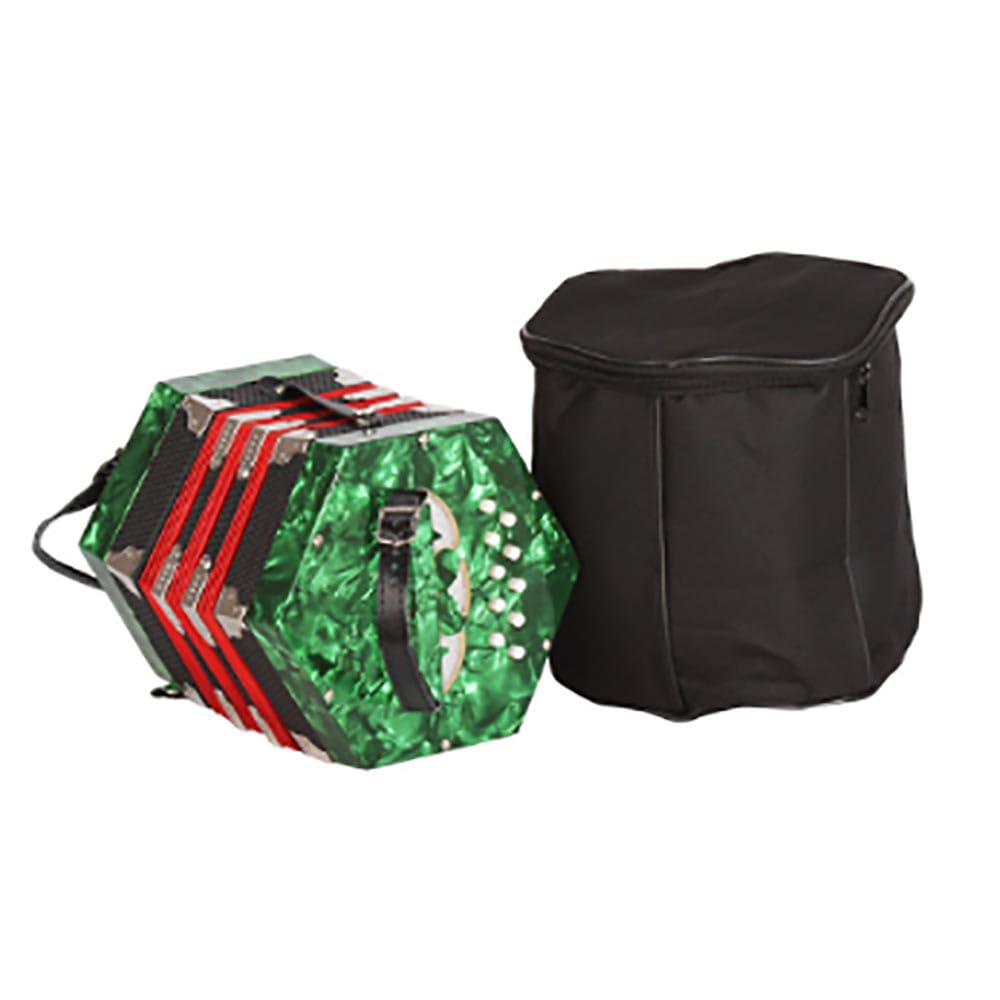 Amazon | 六角形アコーディオン 20キー 40トーン ストラップとキャリー