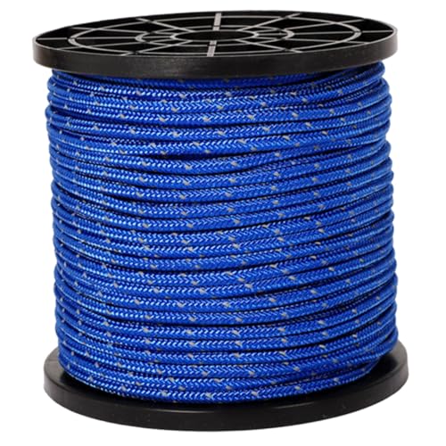 Cuerda para exteriores Alipis con trenzado reforzado y alta visibilidad reflectante