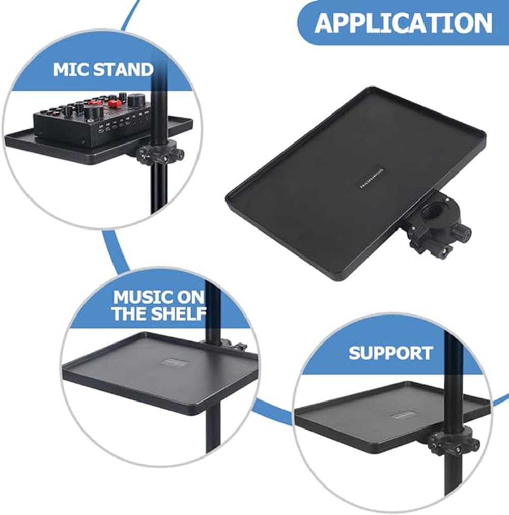 Plateau Support Pour Carte Son – Réglable, Fixation Par Pince, Max 2 Kg, Pour Micro, Streaming, Karaoké