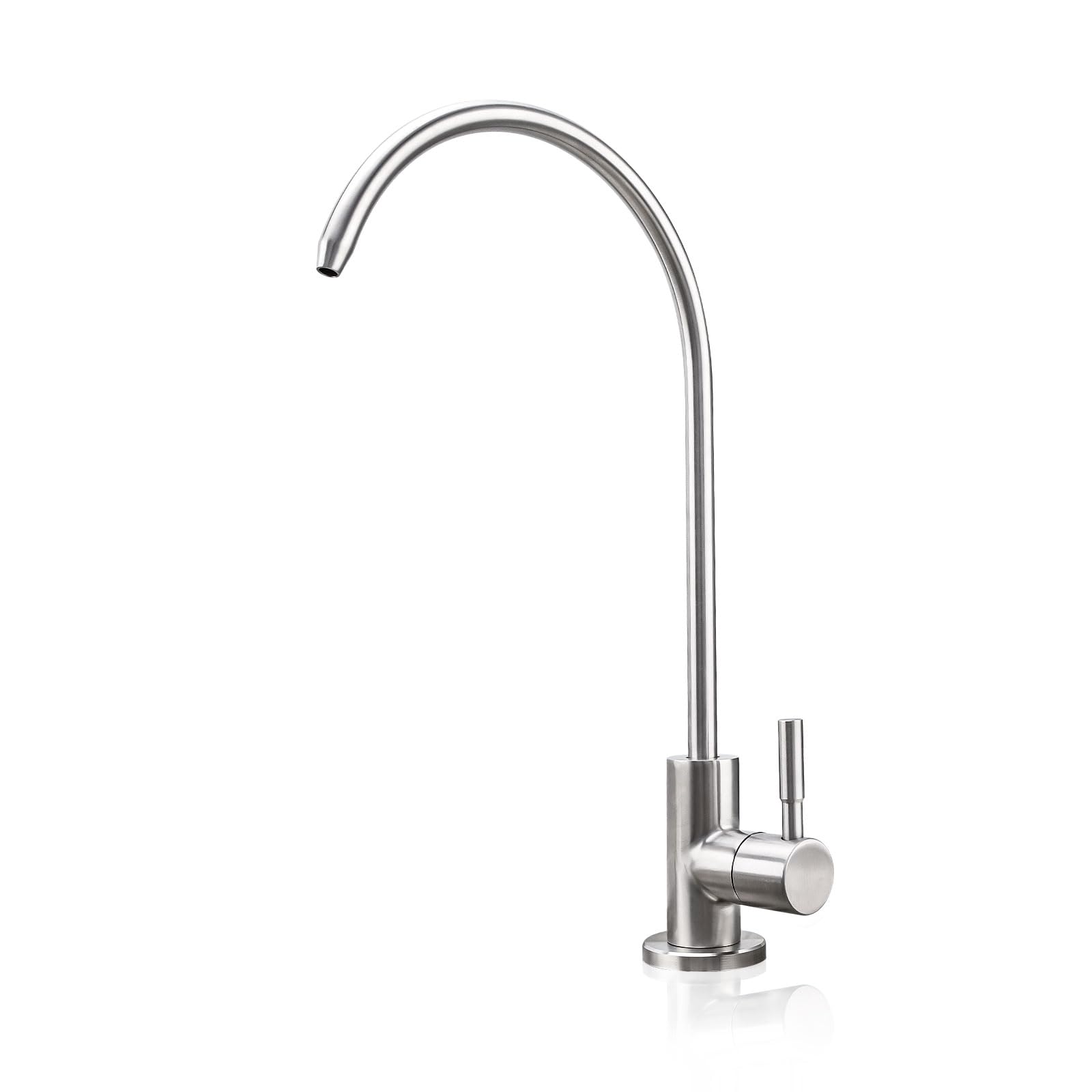 Water Filter Faucet,Drinking Water Faucet Fits Reverse Osmosis and Water Filtration System for Kitchen Bar Sink Faucet in Non-Air Gap SUS304 Stainless Modern Brushed Nickel Lead-Free