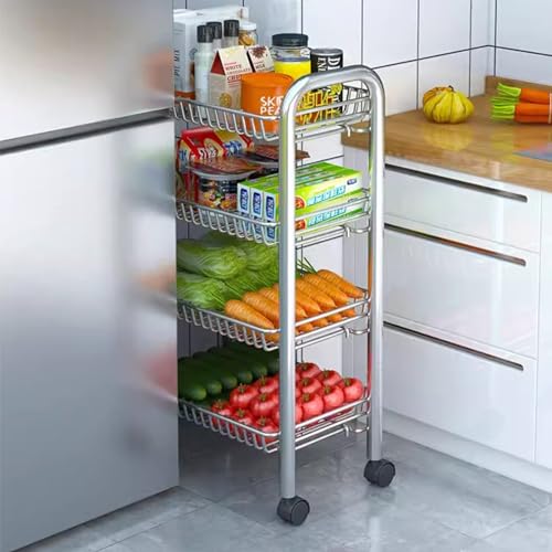 Cesta de frutas para cocina LYGXWJFC y organizador de verduras de pie