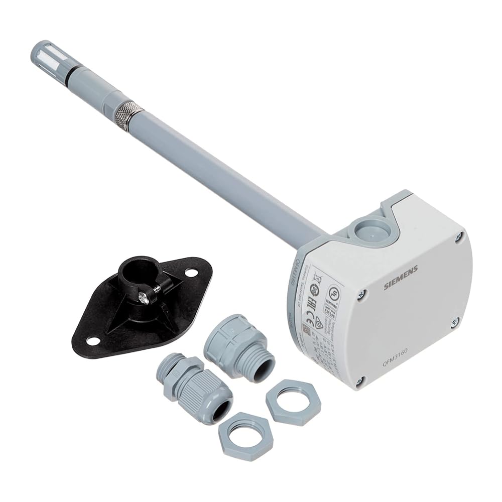 Sensor de temperatura y humedad ambiental para montaje en conducto para HVAC, hospitales, laboratorios, salas blancas junto con certificado de calibración | Modelo: QFA3160 (sin pantalla)
