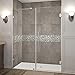 Aston Nautis Completely Frameless Hinged Shower Door, 60" x 72", Polished Chrome -  SDR985-CH-60-10