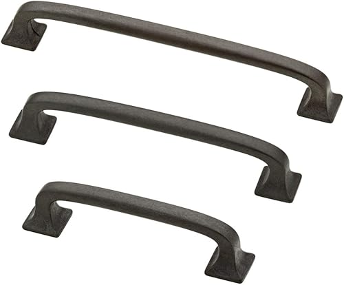 Miniatura 4 de Franklin Brass P29613-SI-C Tirador de 4" (102 mm) con pies cuadrados, plancha suave (paquete de 2)