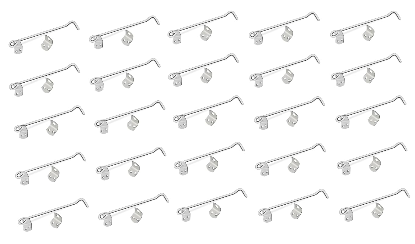 legal super industries Gatehook Stainless Steel Gatehook for Main Door, Glossy Gatehook, Hooks, Glossy Finish (Gatehook Stainless Steel Glossy 6inch (25pcs))-image-20