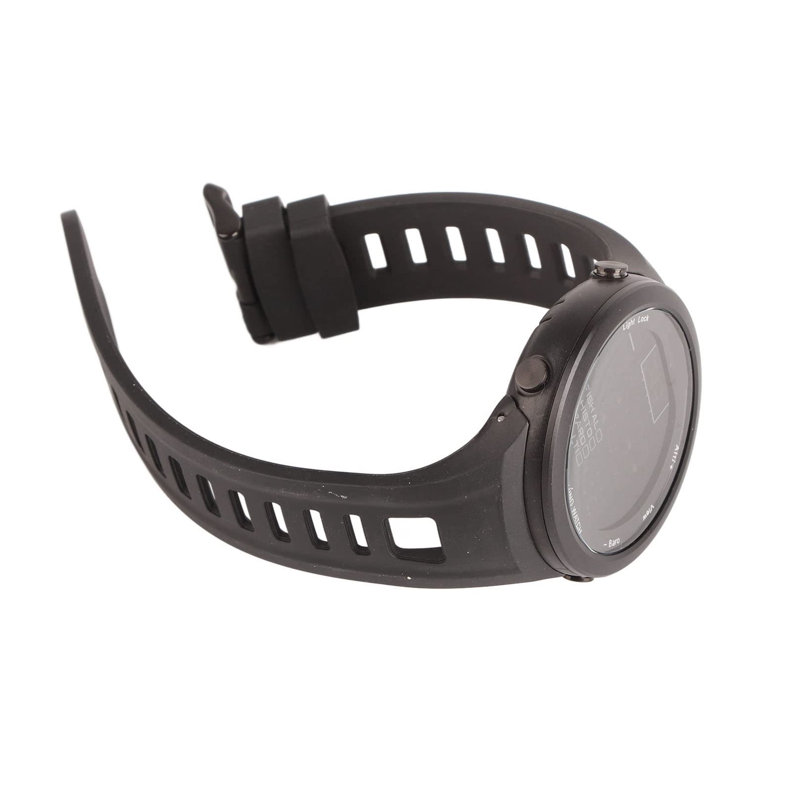 KIMISS Orologio Barometro con Funzione Impermeabile, Retroilluminazione, Altimetro e Termometro per gli Appassionati di Pesca all'aperto - Orologio da Polso da Pesca Multifunzionale (BLACK)