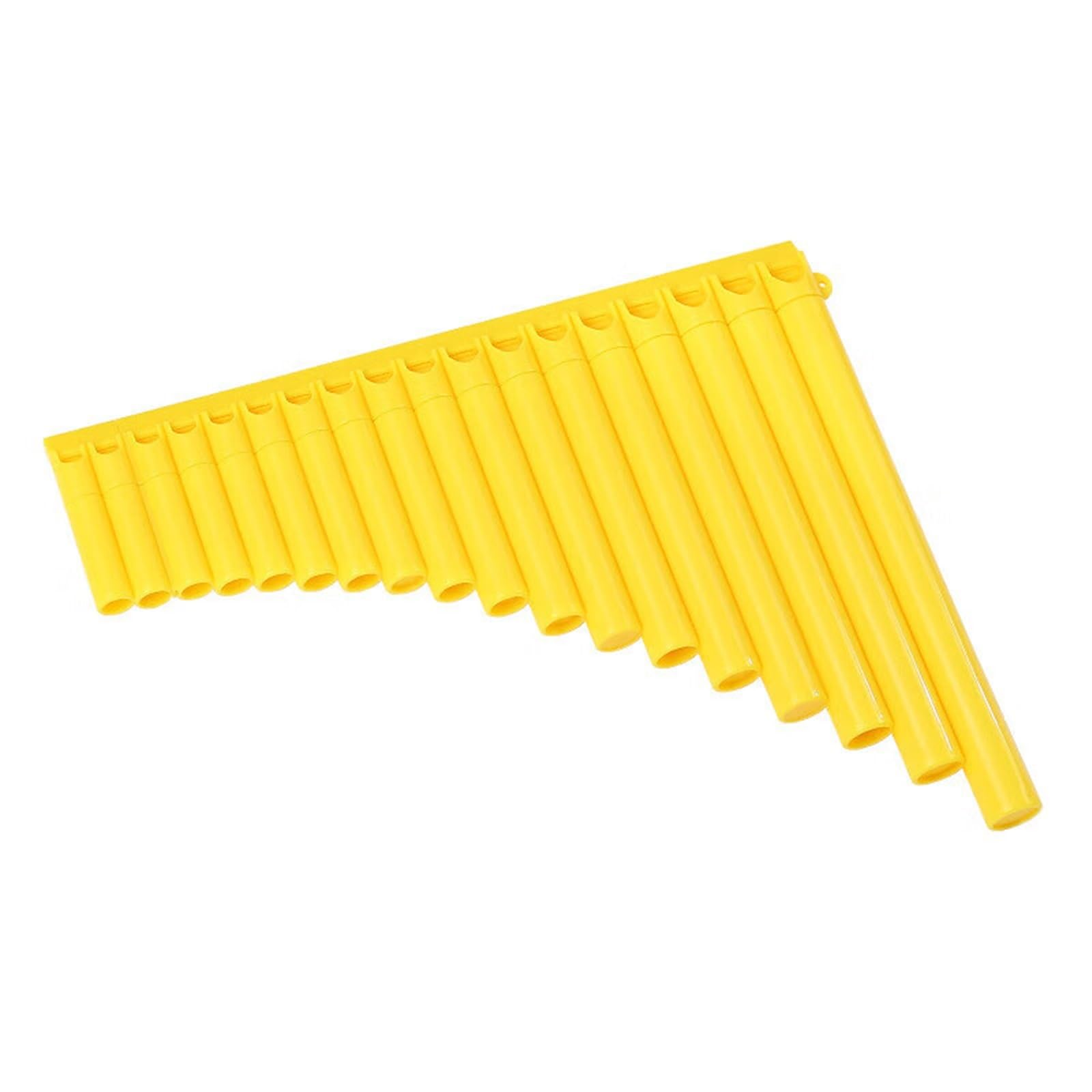 Flauta De Pan Profesional 18 Tubos Un Instrumento Musical Tradicional Chino Para Principiantes Flauta Pan(Yellow)