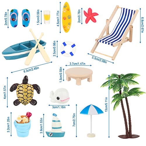 Melody Jane Miniatur-Garten-Strandstuhl – Marineblau Gestreift, Faltbar, Maßstab 1:12 Für Puppenhäuser