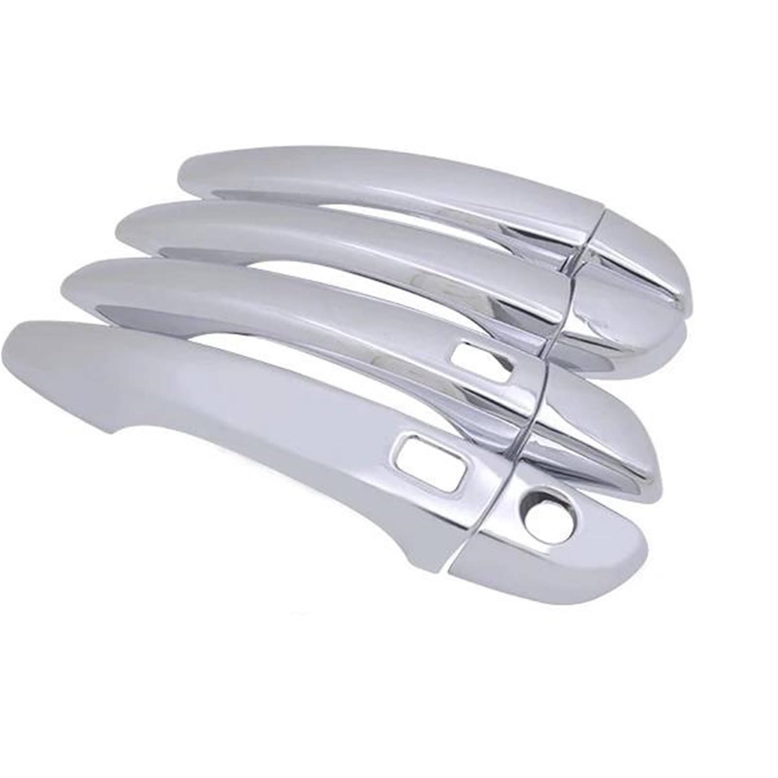 Noheeu Style1 Chrome Car Door Handle Cover For Peugeot For Rifter For Partner 2018~2020 Protective Trim Set Of 4Door Parts Sticker(Style1)