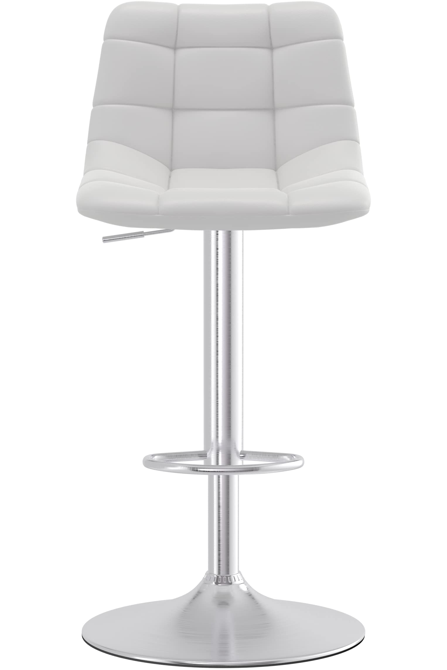 Berlin Brushed Bar Stool (White)