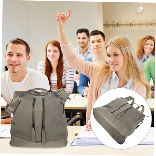 BESPORTBLE Nylon Backpack Casual Multi Function Theft Shoulder Bag with Headphone Jack High Capacity for Books Essentials Grey3