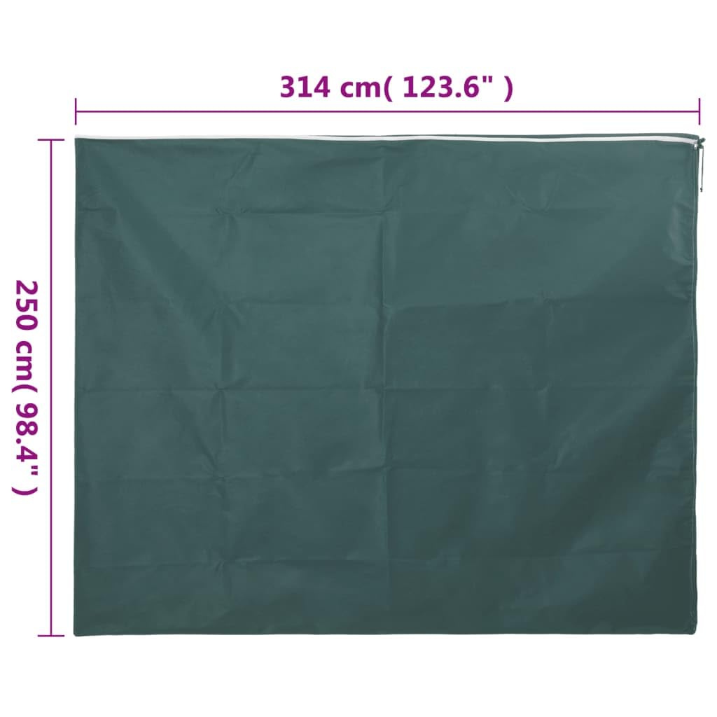 Forro polar de invierno con cremallera de 70 g/m², 3,14 x 2,5 m, tela no tejida, protección de plantas, transpirable y duradera, con cordón, para jardín, bancal, balcón e invernadero