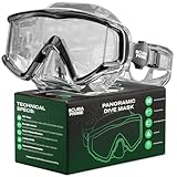 Scuba Prime Pano 3 Scuba Diving Mask, Te...