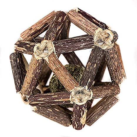 Dog Trust Cat Ball Vine Sticks Catnip Exquisite Ball Pet Biting Toy Teeth Care Funny Fitness Ball (Pack of 1)