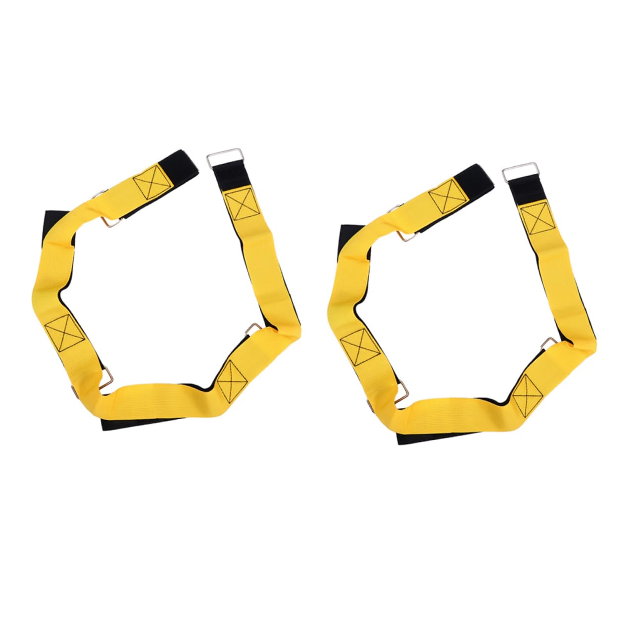 BESTonZON 1pair Webbing Teamwork Game Tool Footsteps Belt for Activities Comfortable and Safe for Group Games Suitable for Parties and Team Building