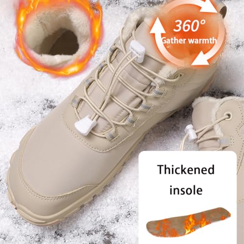 Winter Barefoot Shoes Women, Hike Winter Barefoot Shoes Women, 2026 New, Barefoot Shoes Men WomenWaterproof Wide Toe Box Boots4