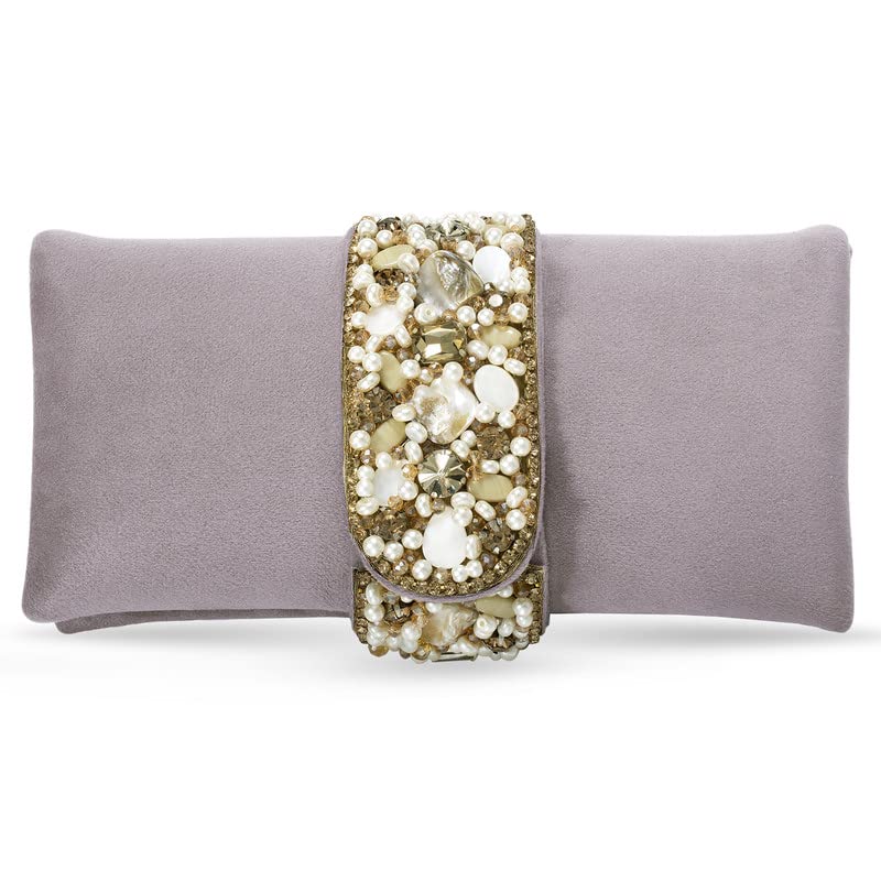 Image of Aheli Clutch Purses Gift for Women Handmade Evening Sling Handbag Stylish Bridal Fashion Bag