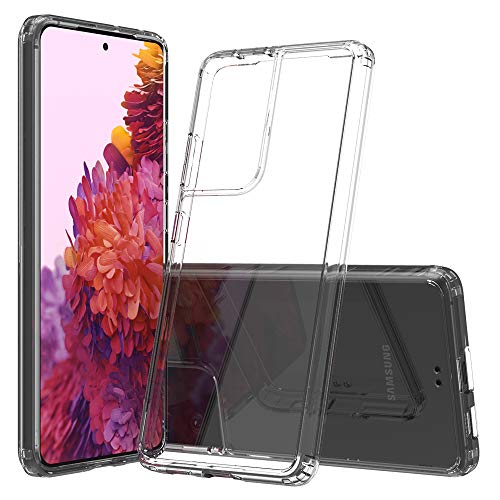 Coverl's Compatible Phone Case Galaxy S21 Ultra,Ultra Slim fit,TPU Bumper,Anti-Scratch,Minimalist Case for Galaxy S21 Ultra (Clear)