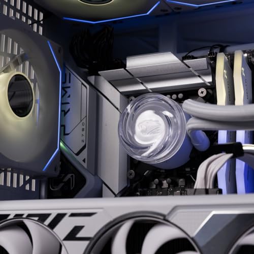 Image of iBUYPOWER AW4 360mm Radiator CPU AIO Liquid Cooler, 3X 120mm Core Fans, RGB Display, Fan Speed 700-2000 RPM, Airflow Volume 65 CFM, Intel 1700 /1150 /1151, AMD AM5 /AM4 - White