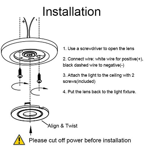 image for Maichis LED RV Lights 12V RV Puck Light with Build-in Dimmer and On&Of