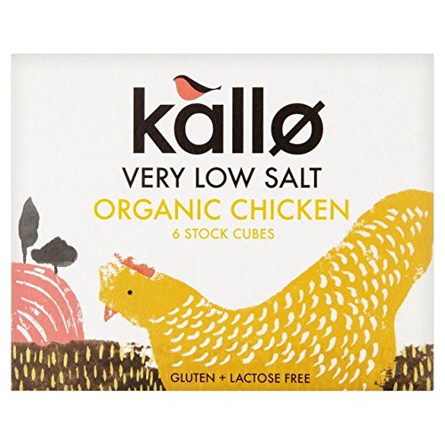 Kallo Organic Very Low Salt Chicken Stock Cubes - 6 x 8g