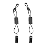 Fafeicy 2PCS Safety Whistle, Loud Emergency Whistle with Black Lanyard for Kayaking Hiking Camping Boating Marine Sports