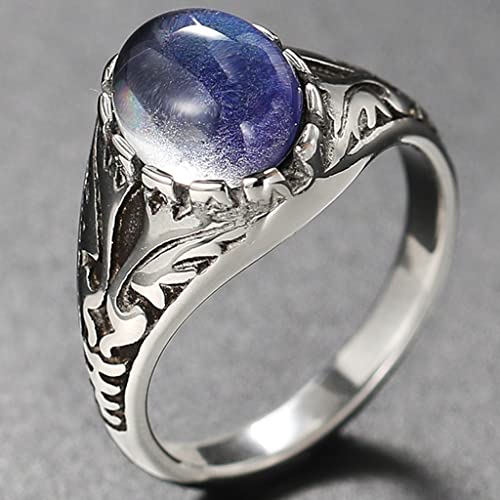 Jude Jewelers Stainless Steel Temperature Sensative Color Changing Mood Indication Retro Vintage Wedding Statement Valentines Ring4