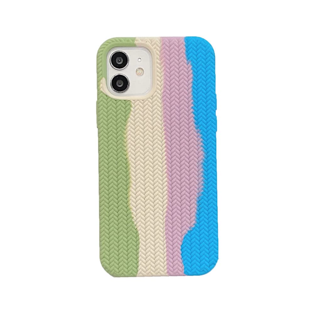 Coque de téléphone silicone Rainbow Textures iPhone XR XS Max vert - 7