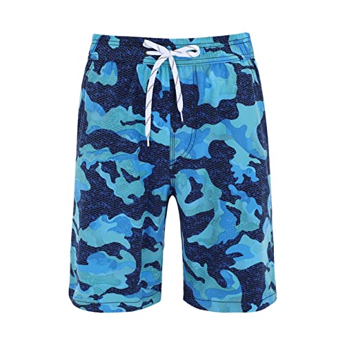 Badehose Herren Kurz Badeshorts,Badehose 110,Radler Shorts,WeißRadlerhose,Badeshorts Herren XXXL,Surfen Strandhose,Schwimmhose,Lange Badehosen, azul celeste, 3XL
