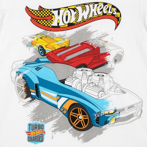 Image of Hot Wheels Boys' Athletic 2-Piece T-Shirt and Shorts Set Toddler to Big Kid