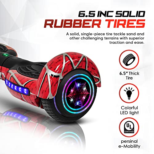 Emaxusa W3665PA Spider-Pattern Hoverboard For Kids Ages 6-12 thumb #2