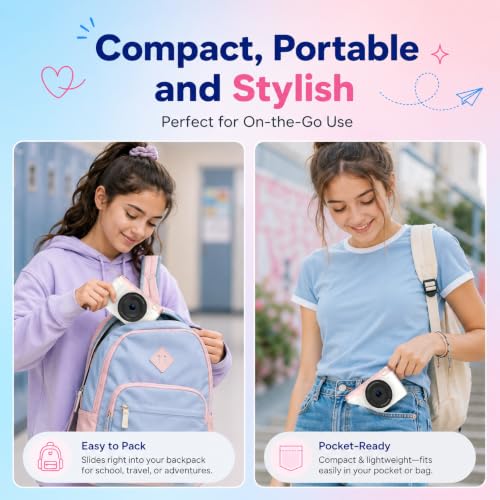 Image of 4K Digital Camera 75MP Autofocus Vlogging Camera, WiFi Compact Point and Shoot Camera 3 Inch 180Flip Screen, 16X Zoom Anti-Shake 32GB SD 2500mAh Battery for YouTube Teens Beginners Travel Photography