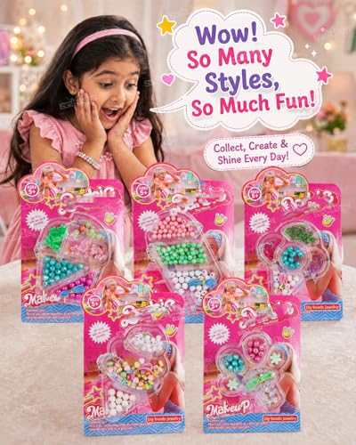 Image of Zest 4 Toyz Bracelet Making Set Beads Kit for Kids | Unicorn Jewelry Making Materials Kit | Bracelets Necklace Hairband and Rings Craft Kits Toys for Girls 7-14 Years (Multicolor)